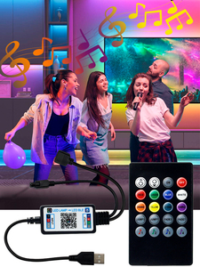 Musik BLAU ZAHN RGB-Controller Mini IR Remote USB LED-Streifen Licht RGB DC5V-24V