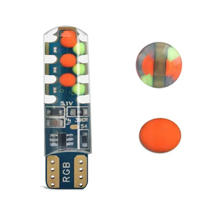 LANSEKO renkli T10 194 Flashing RGB LED ampuller yanıp sönen ve renk değişimi fonksiyonu ile 12V araba Dome harita kapı nezaket ışıkları için - Product Image 5