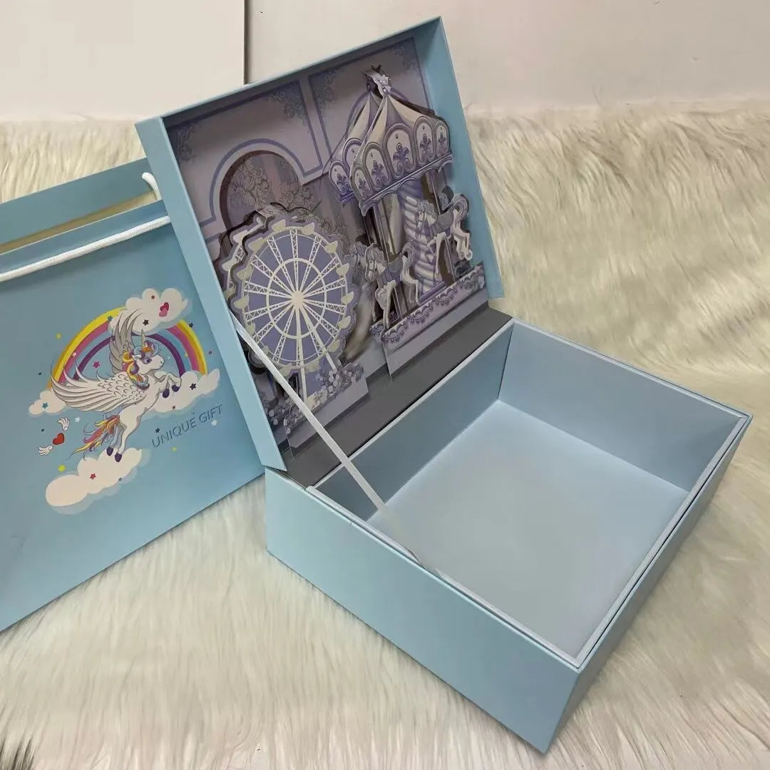 Fabriek Nieuwe Ontwerp 3D Verrassende Gift Box Voor Kinderen Snack, Speelgoed, Make-Up, Jurk Collectie