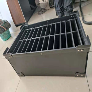 Pp sóng nhựa vận chuyển Hộp lưu trữ với nắp tùy chỉnh có thể gập lại Divider thiết kế Nhà máy cung cấp trực tiếp - Product Image 6