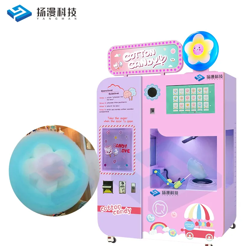 Zuckerwatte Zucker für Maschine Indoor Round Cotton Candy Sugar Europäischer Zuckerwatte automat