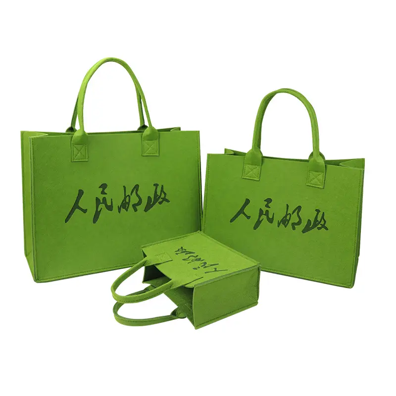 Atacado Luxo Tote Escritório Compras Viagens Tote Felt Bag com Personalizado Sua Marca