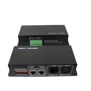 Хорошее качество Светодиодная лента DMX RGBW контроллер рекордер 4 канала DMX512 декодер для светодиодной осветительной системы - Product Image 1
