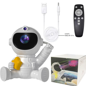 Mini astronot yıldız projektör ışık yaratıcı Led dekoratif lamba projektör lazer uzaktan galaksiler <span class=keywords><strong>Robot</strong></span> projektör çocuklar yetişkinler için - Product Image 1
