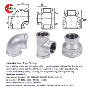 Mạ kẽm phụ kiện đường ống sắt dễ uốn-<span class=keywords><strong>2</strong></span> "-6" NPT ren, FM đã được phê duyệt, linh hoạt bền ren kim loại phụ kiện đường ống dẫn nước - Product Image 3