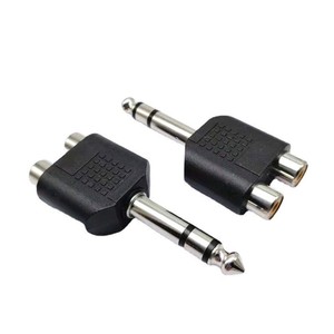 Dual Channel 6.35/6.5 to Dual <strong>RCA</strong> Audio Adapter Plug Male to Female <strong>Splitter</strong> Other Connectors - Product Image 3