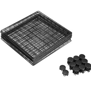Black 14&quot; X 14&quot; <strong>Stackable</strong> <strong>Cubes</strong> Grid Shelf 4-<strong>Cube</strong> Wire Grid Storage Shelves