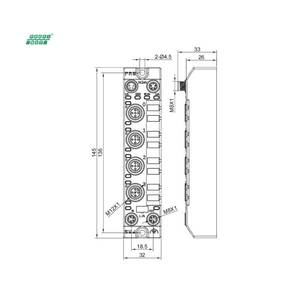 PROFINET protokolü M8 arayüzü 8xDI PNP kompakt uzaktan modül 001CA3 - Product Image 4