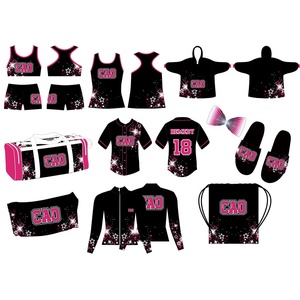 เสื้อแจ็กเก็ตอุ่นสำหรับทีมเชียร์ชุดเชียร์ชุดซ้อมเต้นโลโก้ตามสั่ง - Product Image 5