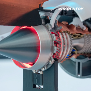 Nikolatoy thiết kế hiện đại 35cm nhựa máy bay turbofan mô hình động cơ nhỏ cuộn-<span class=keywords><strong>royce</strong></span> TR 900 cho kỷ niệm - Product Image 3