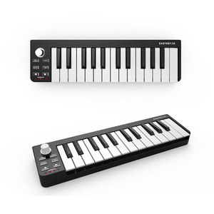 USB <strong>MIDI</strong> <strong>Keyboard</strong> <strong>Controller</strong> Black 25-key Music Editing <strong>Keyboard</strong> for Laptops Mac &amp; PC Editing Software Included - Product Image 2