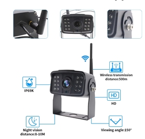 2.4GHZ HD digitale Wireless forte Anti-interferenza con 10.1 pollici camion DVR Video Monitor visione notturna retromarcia telecamera per auto - Product Image 4