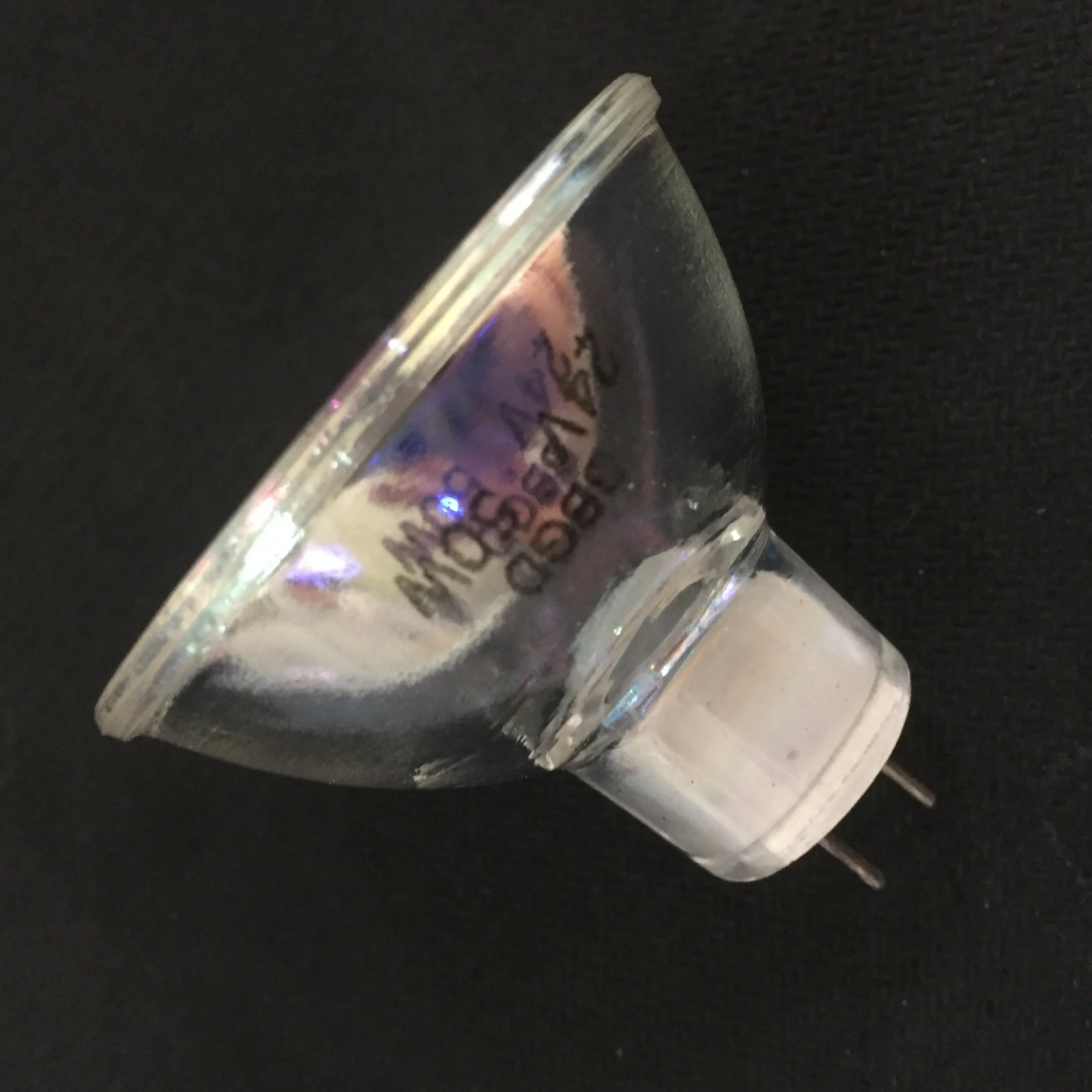 Lámpara halógena de 24V 50W MR16 con Reflector, Bombilla de fuente de luz fría de microscopio