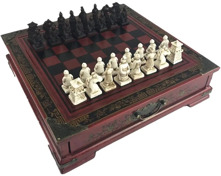 Новая настольная шахматная игра для всей семьи деревянный Шахматный набор 10 дюймов Шахматная настольная игра с 2 встроенными ящиками для хранения 2 бонусных дополнительных Королев