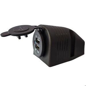 12 V/24v面板车载摩托车充电器插座12伏点烟器电源插座，带一个充电孔帐篷 - Product Image 3