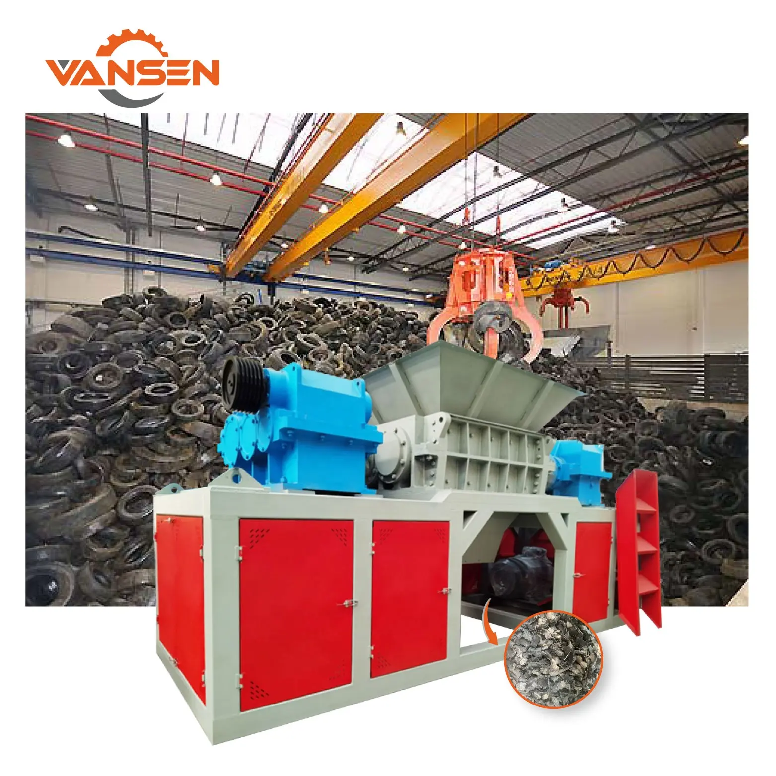 small commercial scraps tire shredders tyre recycling equipment for waste car tire