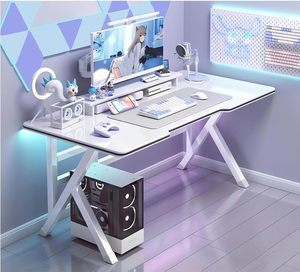 Escritorio AJUNION para juegos de escritorio, escritorio de ordenador tipo K, mesa de juego sencilla para el hogar, dormitorio, mesa de estudio de escritura para estudiantes - Product Image 1
