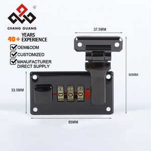 Hành lý kết hợp khóa hợp kim kẽm 65x33.5mm resettable Ba chữ số cho vali Ba Lô xe đẩy và du lịch trường hợp - Product Image 5