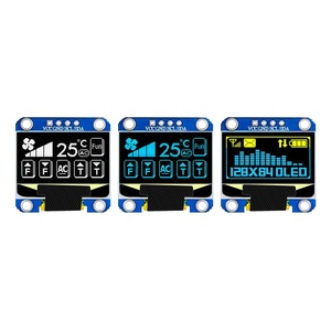 QTSS 0.96 di alta qualità \ "modulo schermo PMOLED 128x64 SSD1306 OLED IIC quadrato piccolo schermo di visualizzazione E-Paper per Arduino
