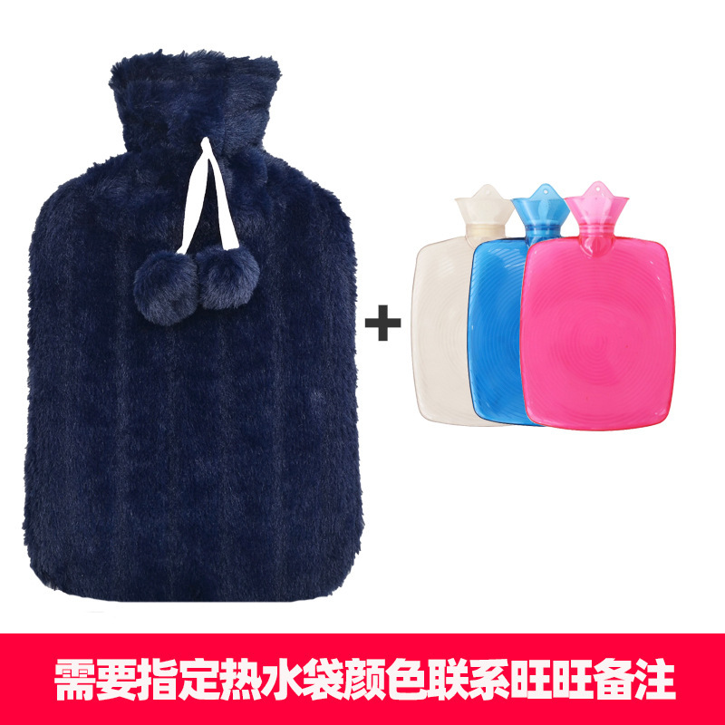 Doublure intérieure en PVC côtelé en peluche rainurée bleu marine