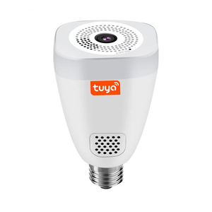 Tuya-cámara de seguridad inteligente para interiores, bombilla LED E27, Wifi, 3MP, vigilancia inalámbrica, CCTV, IP inteligente, 360 - Product Image 1