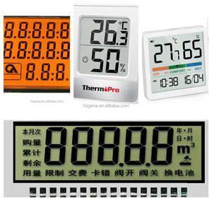 Pantalla LCD VA de 4 dígitos y 7 segmentos para prueba de temperatura Cocina de inducción Pantalla de fecha Segmento Pantalla LCD segmentada