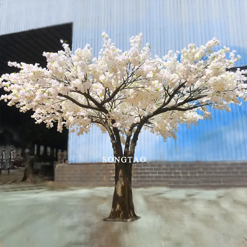 Atacadista fábrica de Guangdong Sakura Simulação Artificial Flor de Parede Interior Para Sala de estar Decoração de Mesa de Casamento