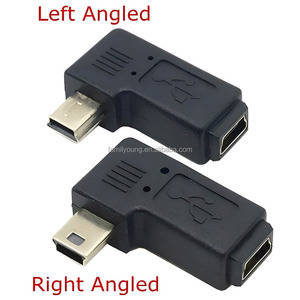 迷你USB 5针公母扩展适配器90度左右倾斜迷你USB连接器适配器 - Product Image 2