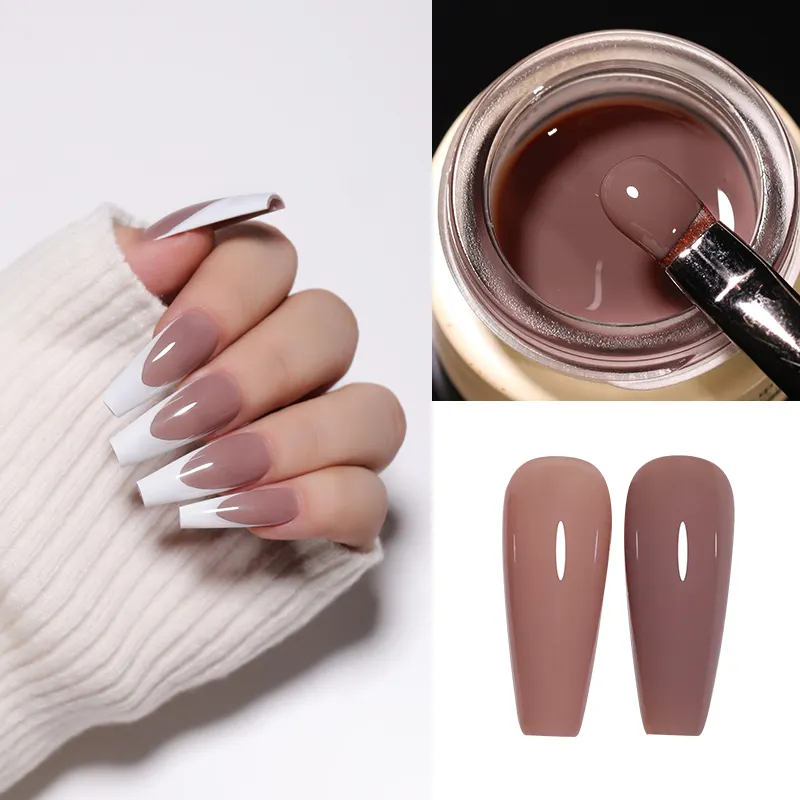 Individuelles 8 g Nude-Gel-Nagellack-Set 6 Farben Nagelzubehör Großhandel UV-Gel Nagellack rosa