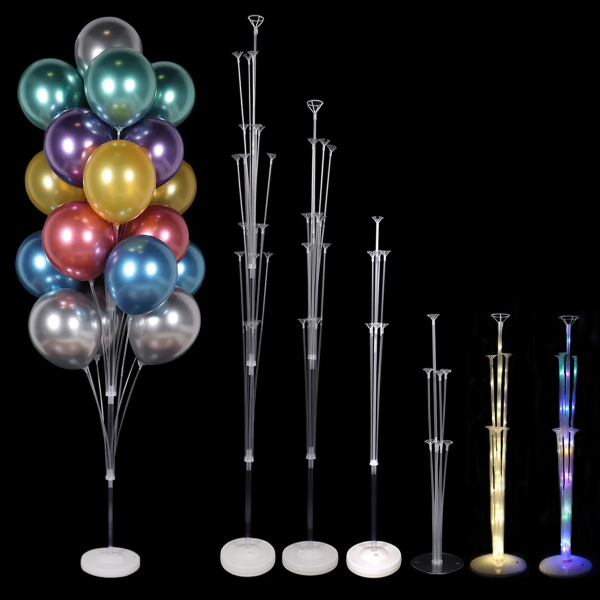 Ballonnen Stand Globos Houder Kolom Kit Confetti Ballons Bruiloft Verjaardagsfeest Decoratie Met Ballonclips Stick Dots