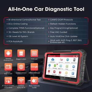 X431 PRO ELITE 8 pollici analizzatore diagnostico auto ABS OBD OBD2 Scanner tutti i sistemi alimentato a batteria lettore codice modello civico