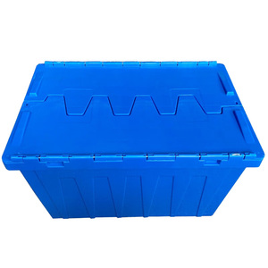 Cajas de rotación de anidación industrial Cajas de almacenamiento de plástico plegables Contenedores móviles apilables para transporte logístico - Product Image 2