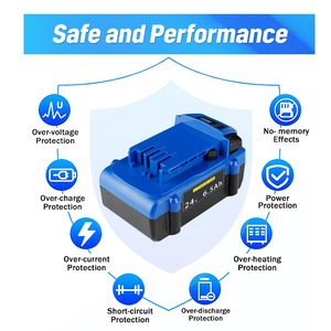 24V 6.5Ah更换无绳电钻电动工具电池，适用于Kobalt KB624-03 KB524-03 KB424-03 KB224-03 KB124-03