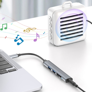 High Speed Splitter <strong>5</strong> Port Docking Station with 3.5mm <strong>Audio</strong>, <strong>5</strong> in <strong>1</strong> Hub Type c to USB3.0 Charging <strong>Adapter</strong> for Ipad - Product Image 3