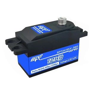 SPT4412LV 12กิโลกรัม4.8-6.0โวลต์โลหะเกียร์เซอร์โวมาตรฐานดิจิตอลสำหรับเฮลิคอปเตอร์รถ RC รุ่น - Product Image 3