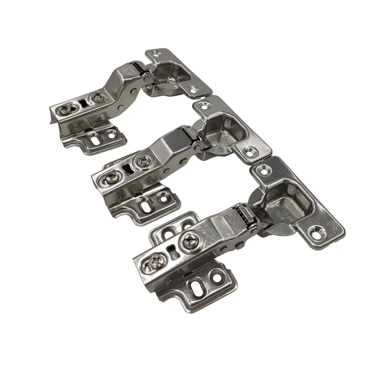 Furniture Accessories Hydraulic Auto Hinge Hinges Kitchen Cabinet Stainless Steel Modern Kitchen Hardware Fittings Nickel Plate