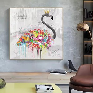 カラフルなストリートグラフィティスワンの人気ダイヤモンド絵画は、家の壁の装飾やギフトに適しています - Product Image 2
