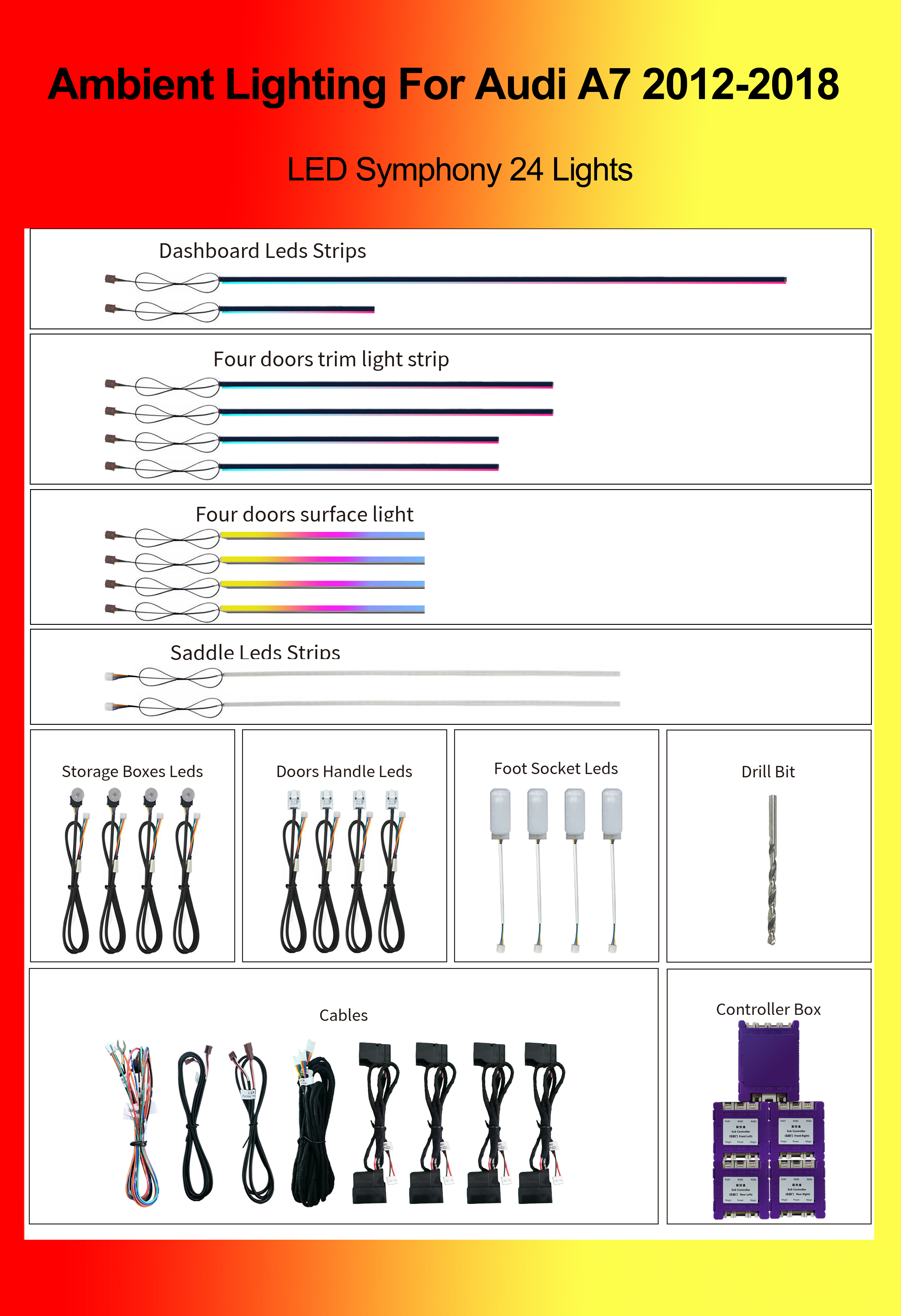 Symphonie LED 24 lumières