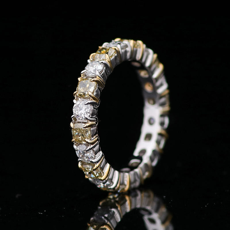 แหวนเพชรโมอิสซาไนต์ทองคำแท้ 10K