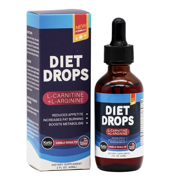Private Label For Fast Diet Appetite Suppressant Trim Liquid Weight Loss Ginger Oil Fat Burner Drops