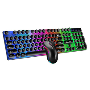 Teclado de sensación mecánica D290 para juegos, conjunto de ratón y teclado colorido con cable para ordenador - Product Image 4
