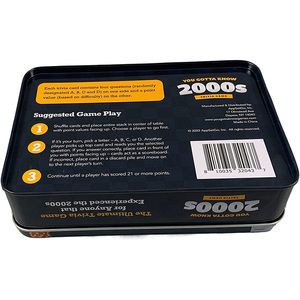 Design Blue Tin Box <strong>Question</strong> Cards Game Custom <strong>Question</strong> Cards Game Custom <strong>Question</strong> Tin Box Game Cards - Product Image 3