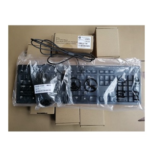 オフィスホームエンターテインメントゲーム用の新しいHPワイヤードキーボードとマウスの人間工学に基づいたワイヤーキーボードとマウスのコンボセット - Product Image 4