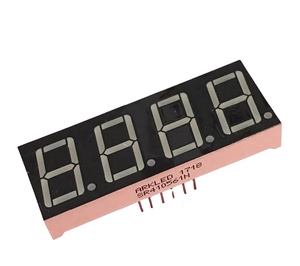 Individuelles 0,39 Zoll 4-stelliges 7-Segment-LED-Display in weiß/rot/blau/grün/gelb