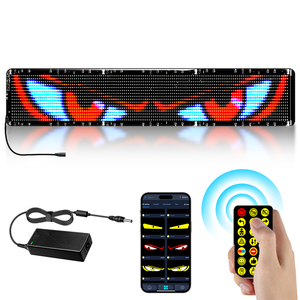 Şeytan gözleri ışık araba işareti büyük boy esnek LED sergi ekranı Panel Ultra ince araba arka pencere dinamik yumuşak göz ışık işareti - Product Image 1