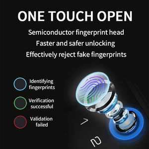 3-punkt-türschloss mit tastatur heim intelligentes steppverschlussverschluss fingerabdrucke eigenmarke schlüssellos eingangs-türschlösser - Product Image 3