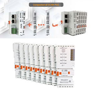 Controlador PLC RS232, RS485, relé, módulo PT100 IO programación opcional, módulos de entrada y salida analógicos y digitales