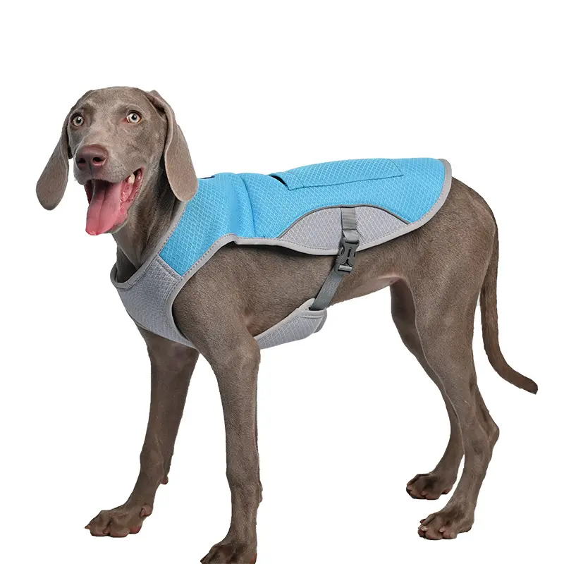 犬の冷却ベストジャケット通気性調節可能な反射安全日焼け止め犬の冷却ベスト