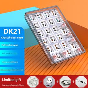 HJSDZHI DK21 RGB 2.4Ghz <strong>Bluetooth</strong> Wireless Triple-mode Connected Mechanical <strong>Numeric</strong> <strong>Keypad</strong> for Data Entry and Efficiency - Product Image 2