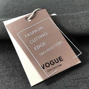 Venta al por mayor de etiquetas de papel de diseño personalizado con logotipo impreso para vaqueros etiquetas colgantes para ropa etiquetas para reciclar papel Kraft etiquetas colgantes con cuerda - Product Image 5